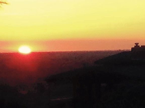 Sunset from the deck