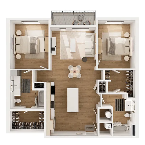 Floor plan B1B