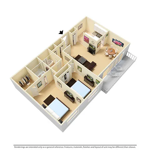 Floor plan 2B2BFW