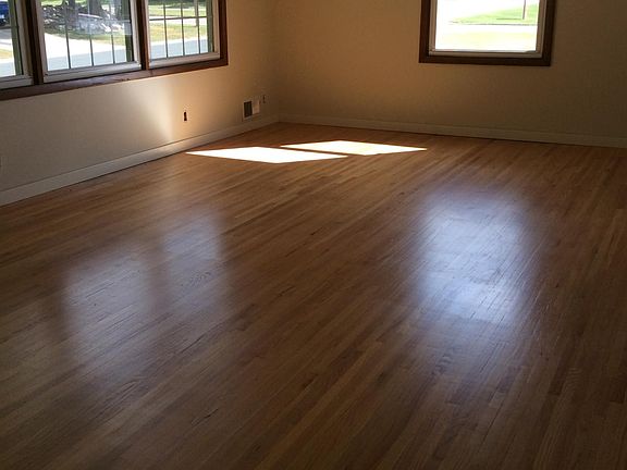 Gorgeous hardwood floors in living room and upper hallway.
