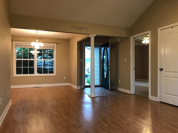 Living room and front door entrance