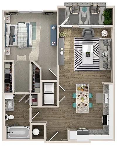 Floor plan 1B