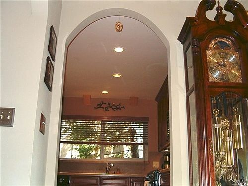 Archway to kitchen
