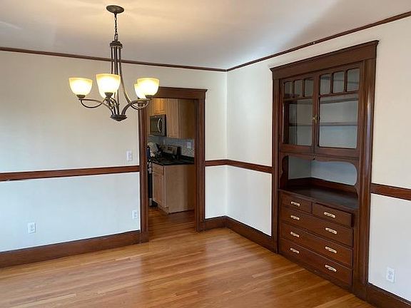 Dining room with china cabinet