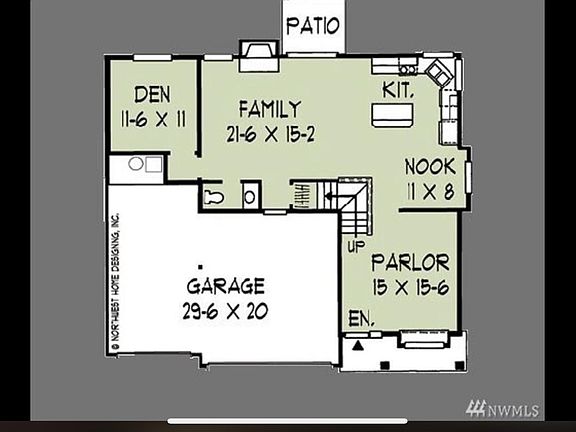 Lower level floor plan