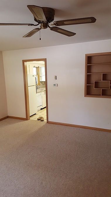 living room/view into kitchen