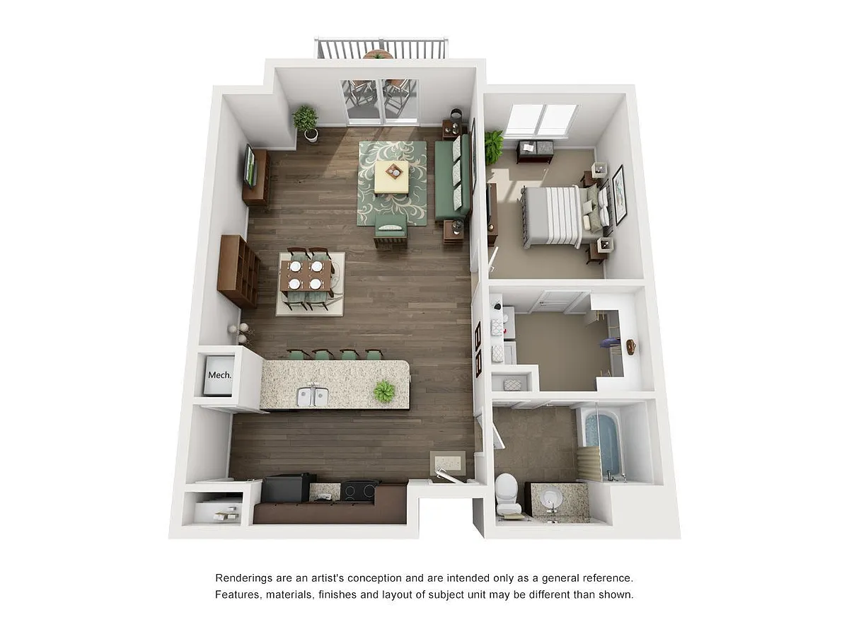 Floor plan 1 Bedroom