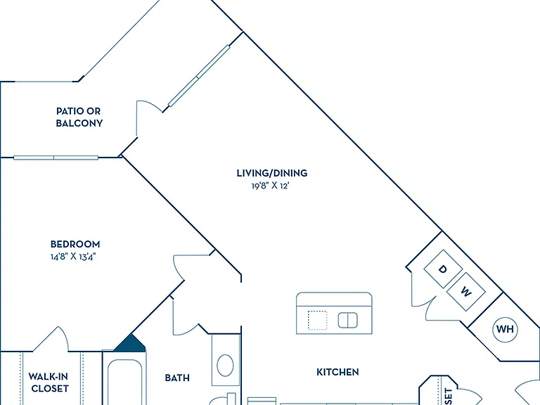1 Bedroom | 1 Bath | 759 SF | Renovated 1 Bedroom | 1 Bath | 759 SF | Renovated