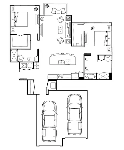 Floor plan E3TH (twnhome)