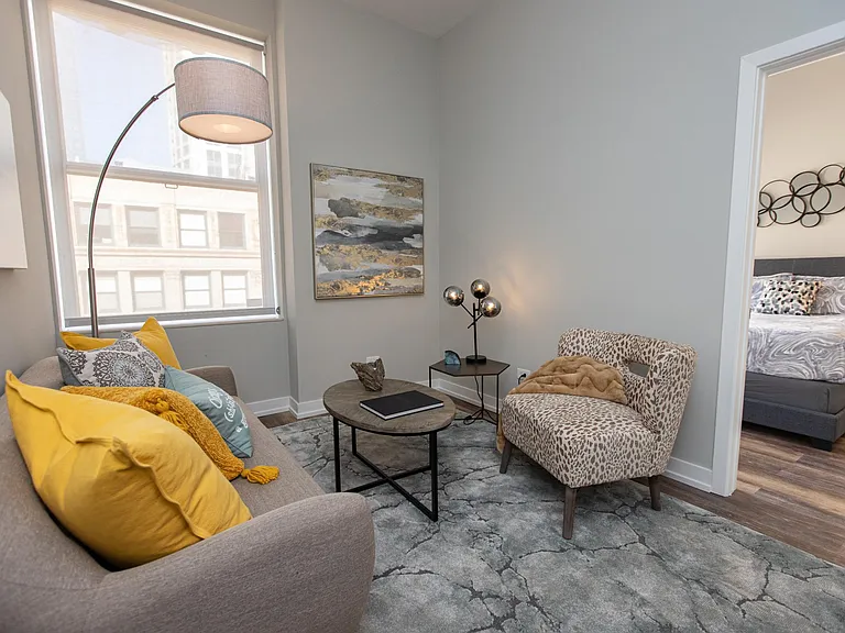 Living area in 04 tier apartments.