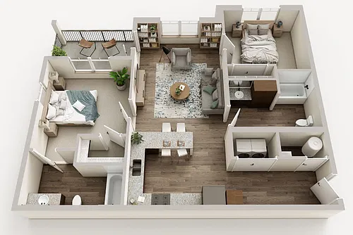 Floor plan 2 Bedroom
