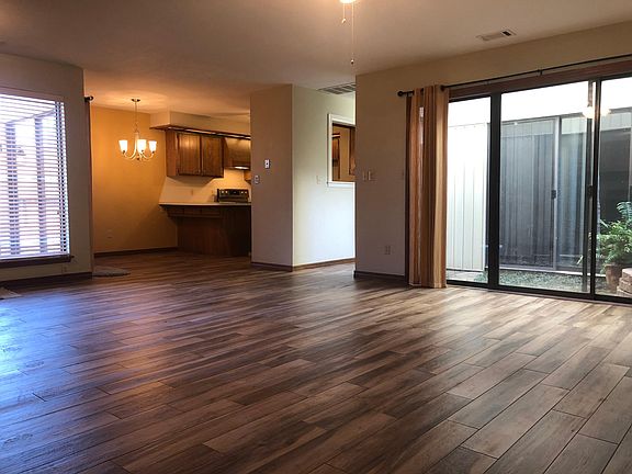 Living area with new flooring