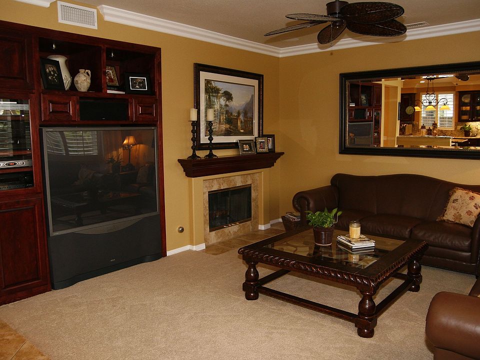 family room with FP