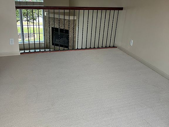 Dining room overlooking living room