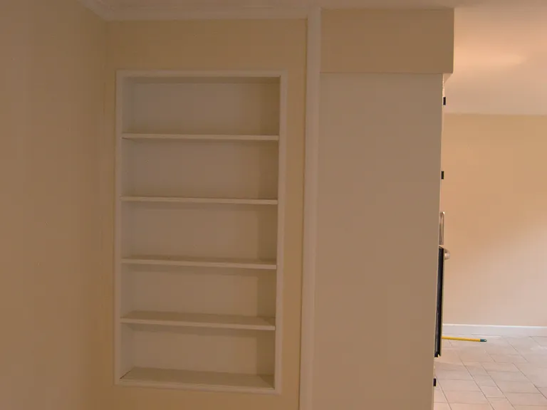 Built in Shelving in Second Living Space