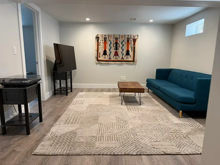 Basement living area