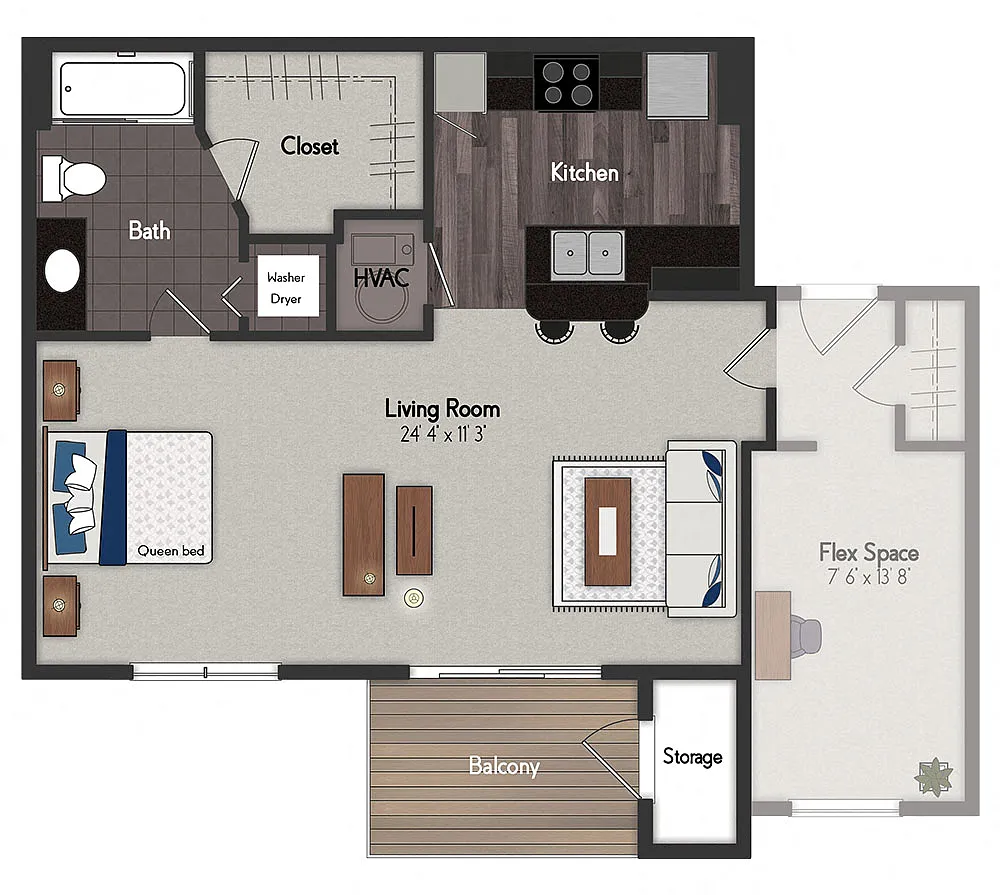 Floor plan Chase I / Chase II