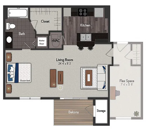 Floor plan Chase I / Chase II
