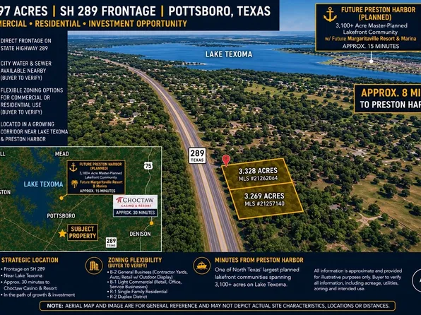 6.597 Acres Highway Hwy #289, Pottsboro, TX 75076