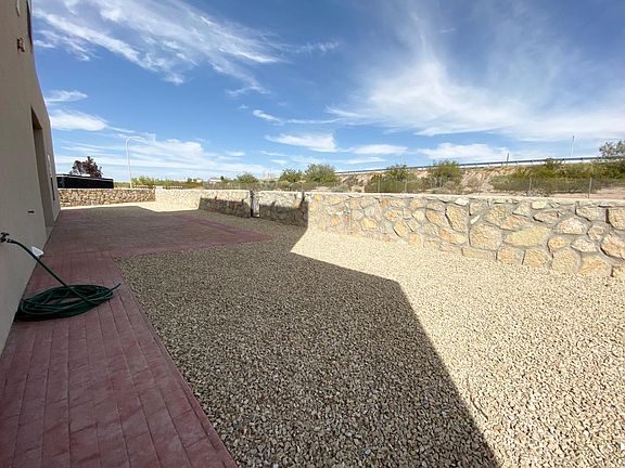 Low maintenance patio perfect for grilling