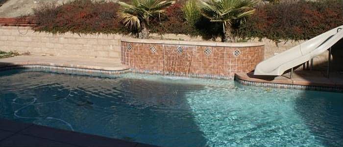 Waterfall into Pool