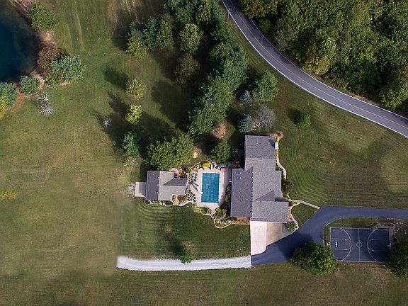 Overhead View of Property