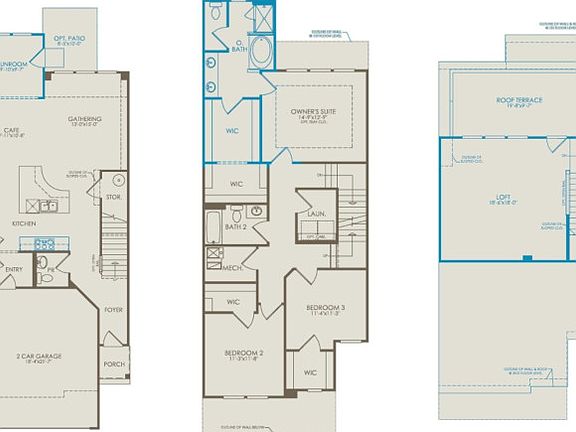 Home Design Layout with Structural Options