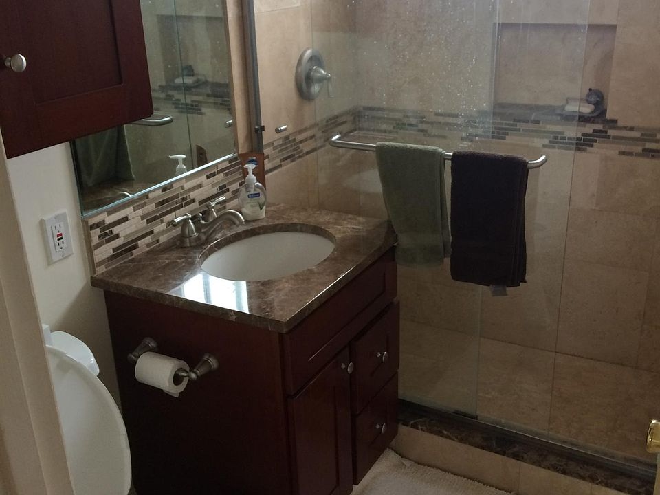 Gorgeous tile and oversized shower new cabinets