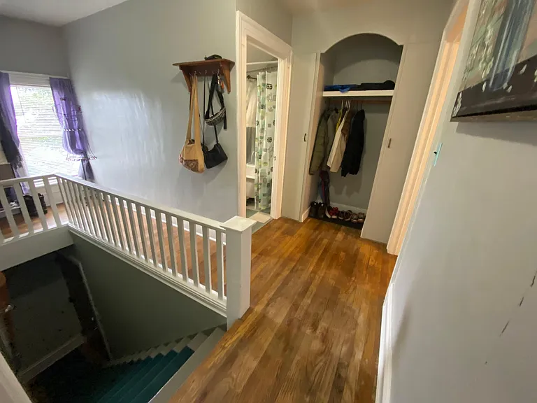 Stairs leading up to the foyer