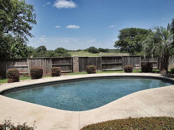 View of the sparkling pool.