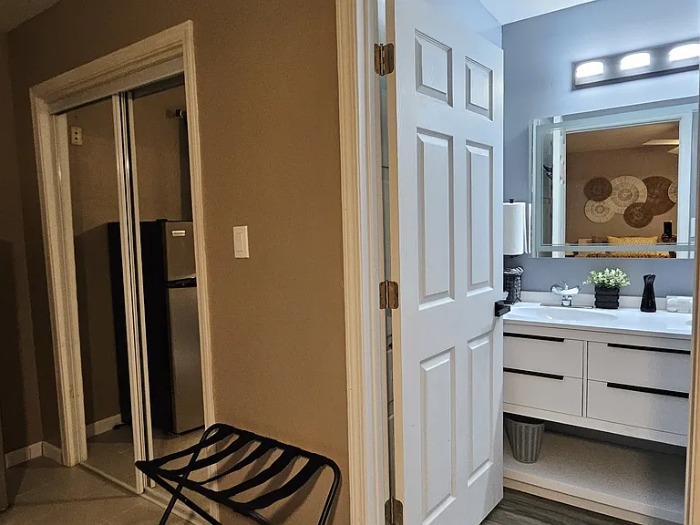 Master bathroom entrance.