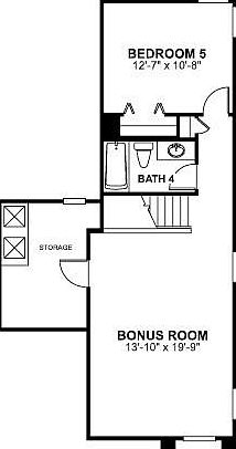 2nd FLoor, Bed/bath and bonus room. Currently used for in-law. About 700+ sqft upstairs. 2800 sqft downstairs.