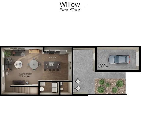 Three Bedroom Townhome_Willow Three Bedroom Townhome_Willow