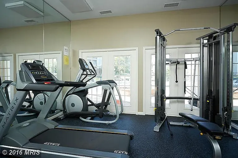 Fitness center next to the building