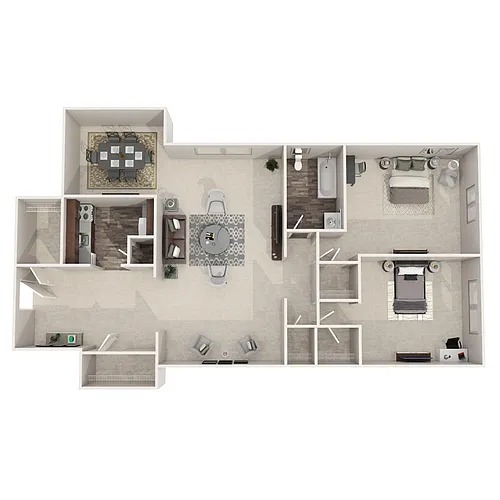 Floor plan 2 Bedroom