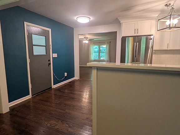 Dining room looking through to living room