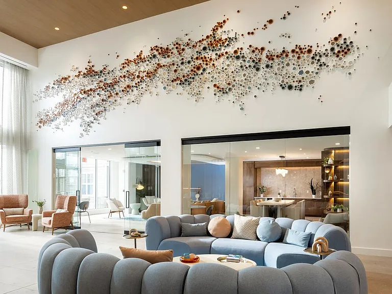 Lounge with multiple seating areas