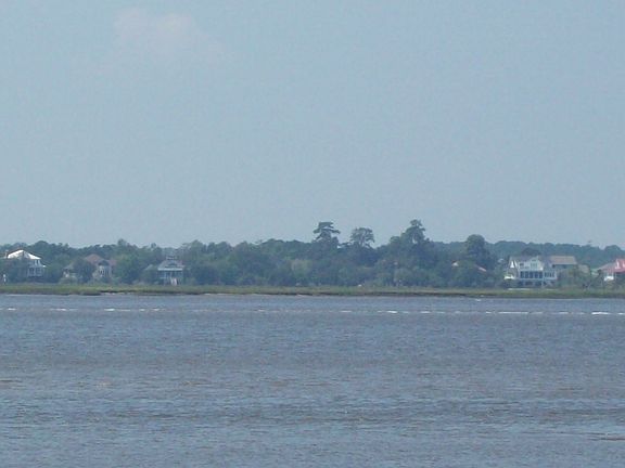 Looking toward lot from across Stono River