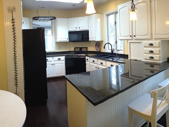 Skylit kitchen, new granite