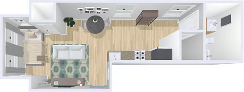 Floor plan studio A