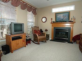 Family Room with gas fireplace