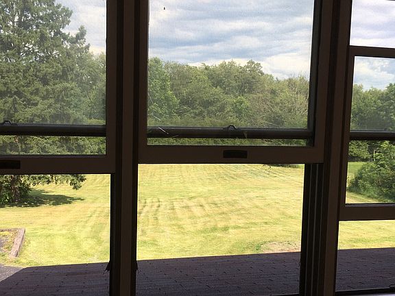 Dining room window view