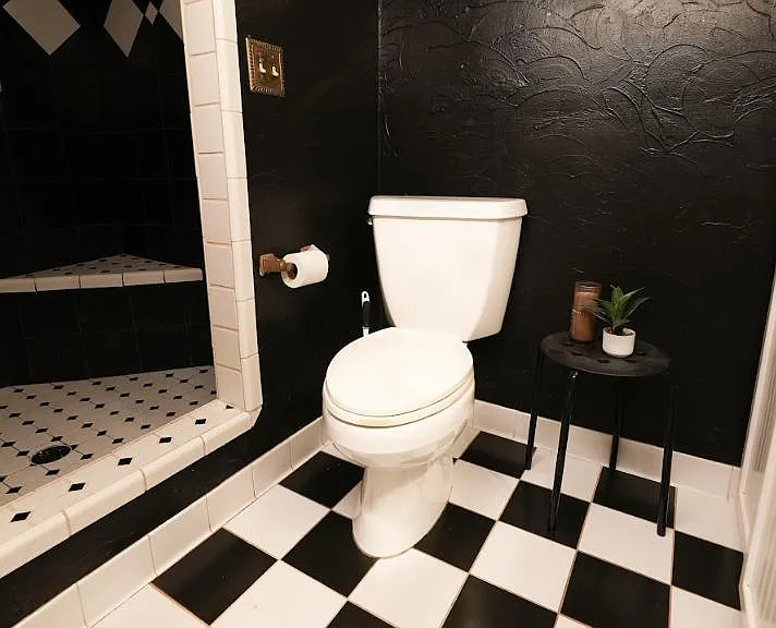 First full bathroom off of kitchen