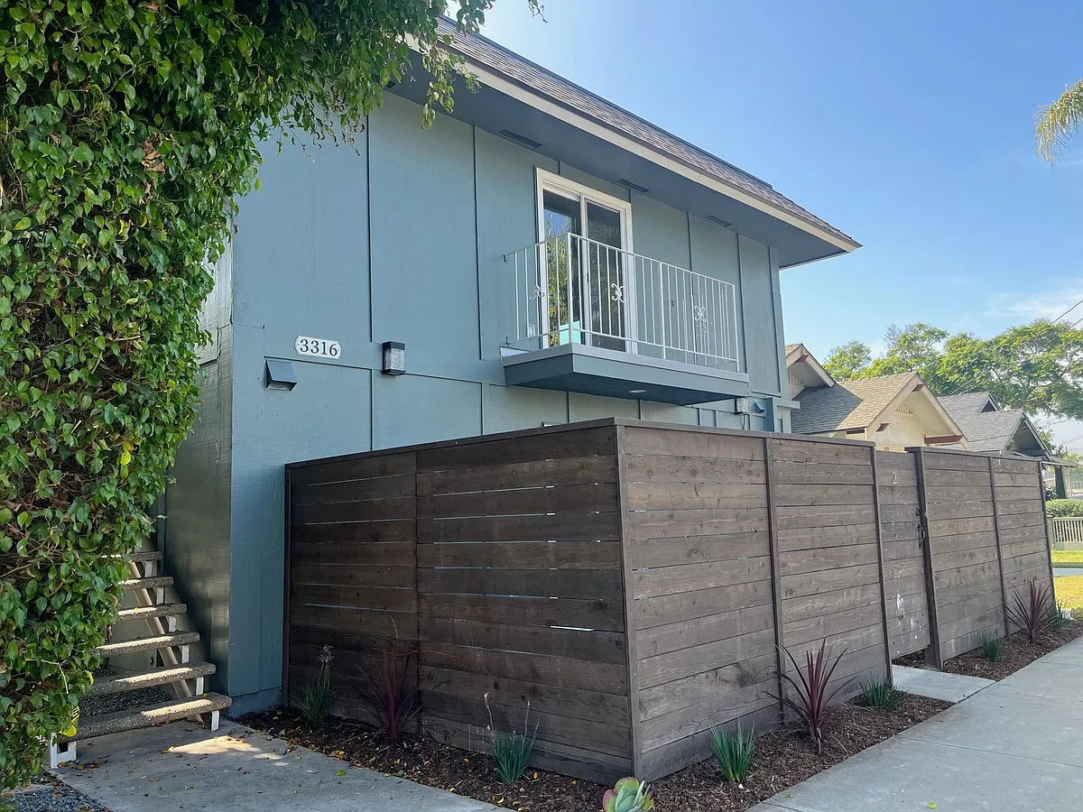 Private entrance into yard - 3316 E 3rd St #2