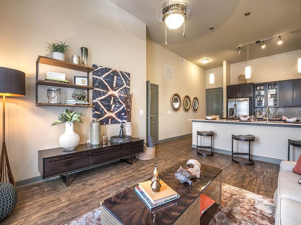 Living room with ceiling fan