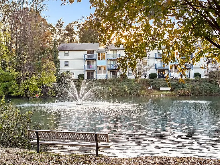 Lake with Fountain