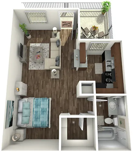 Floor plan Studio