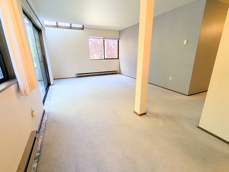 Living room and dining/office area
