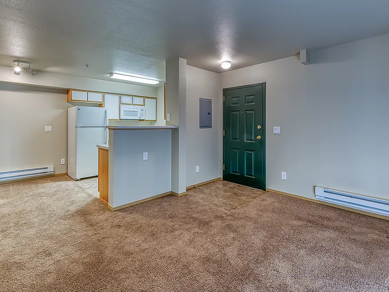 Open Floor Plan - Living Room, Dining Nook & Kitchen