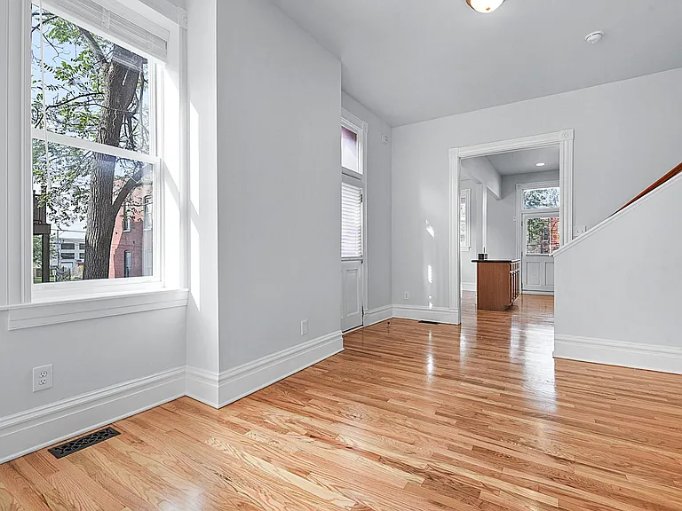 The Foyer, looking into the Kitchen, Stairwell to the Right, Lots of Natural Light!